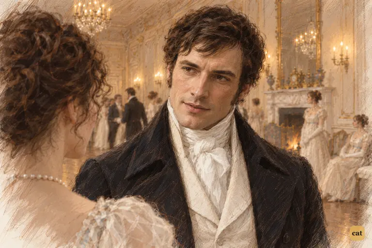 Elizabeth’s teasing elicits an unexpected smile from Darcy.
