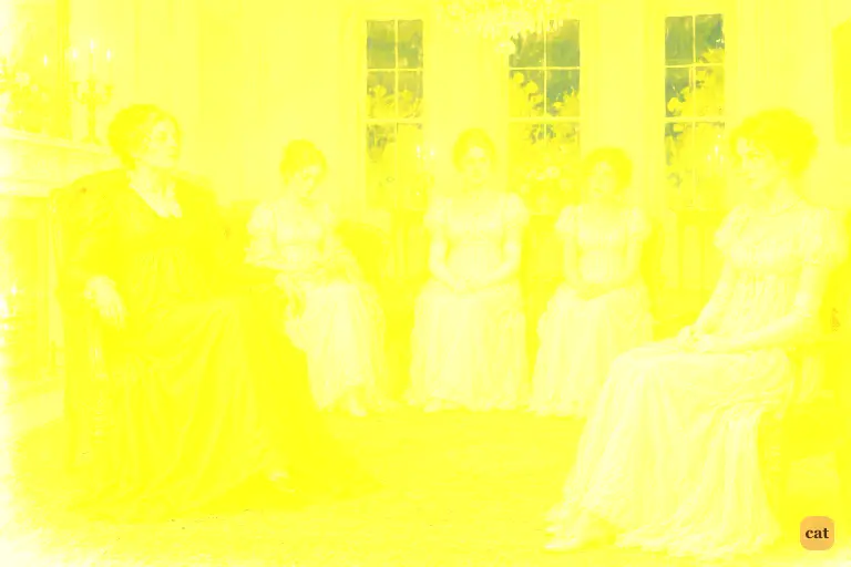 Lady Catherine singles Elizabeth out with an assessing glance across the drawing-room at Rosings.