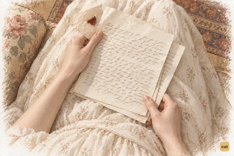 Jane’s thumb stops beside the opening lines of Miss Bingley’s letter.