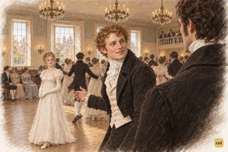 Darcy singles out Jane Bennet with quiet approval.
