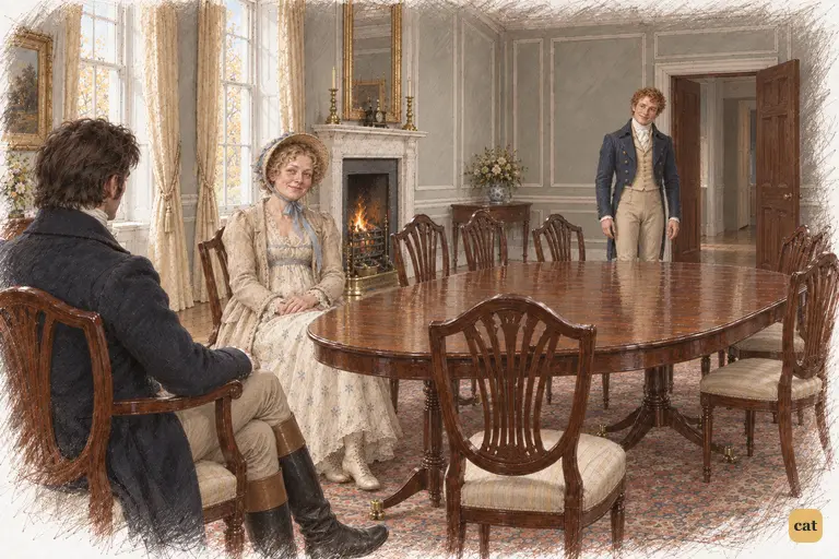 The Longbourn party has departed, and Elizabeth has hurried back to Jane.