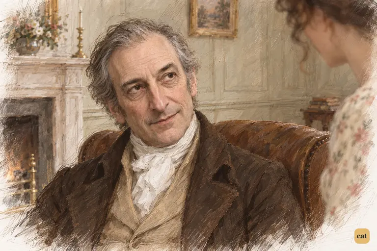Mr. Bennet almost promises to answer Elizabeth’s letter.