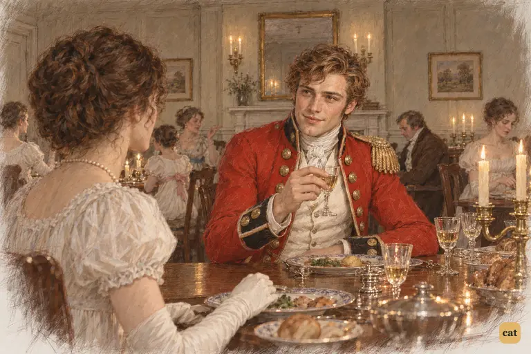 Elizabeth pointedly asks Wickham about Colonel Fitzwilliam