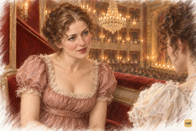 Mrs. Gardiner answers Elizabeth’s playful defence with affectionate firmness.