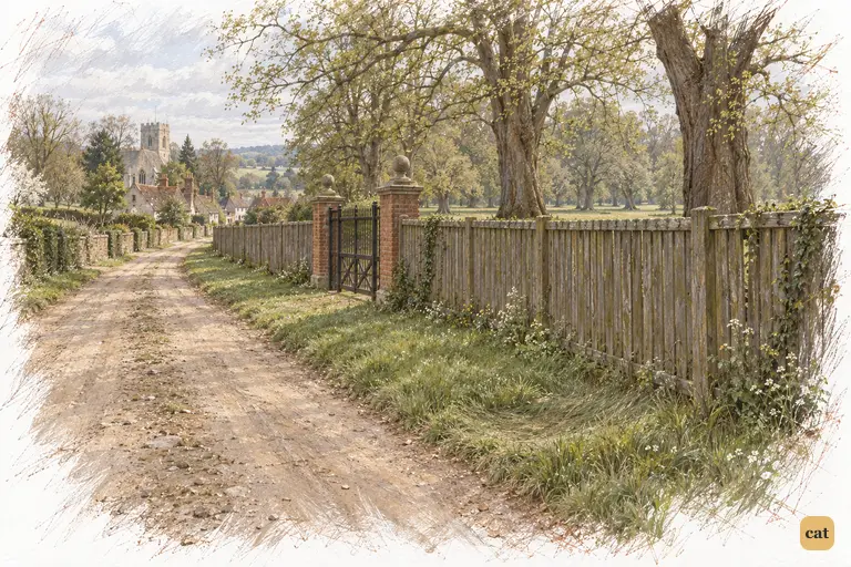 Hunsford Lane settles into afternoon quiet after Elizabeth’s departure.