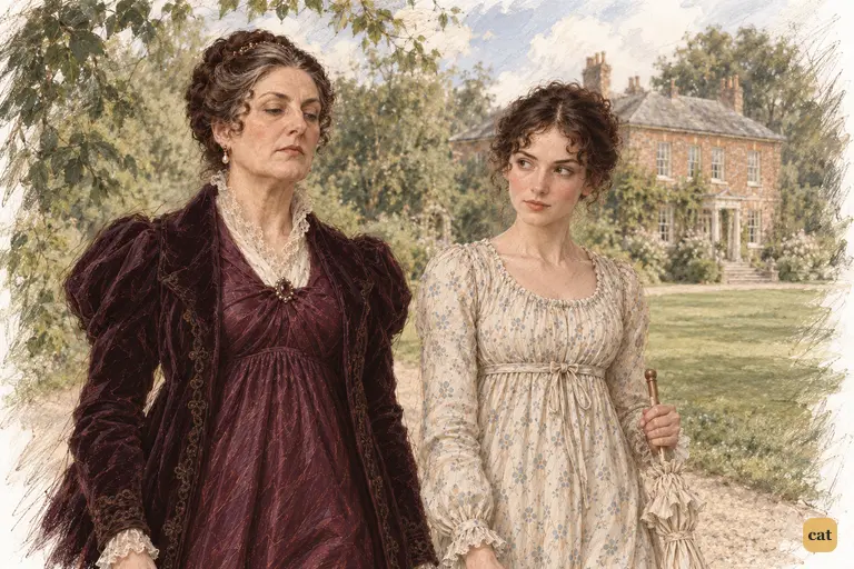 Walking with Lady Catherine to the copse, Elizabeth reassesses her likeness to Darcy