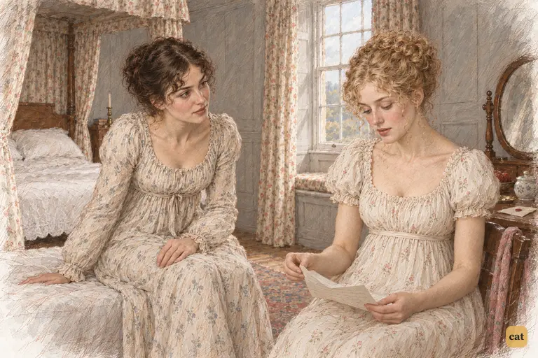 Jane turns Caroline’s letter to the passage that wounds her most.