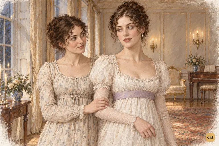 Elizabeth accepts Caroline’s unexpected civility with amused curiosity.