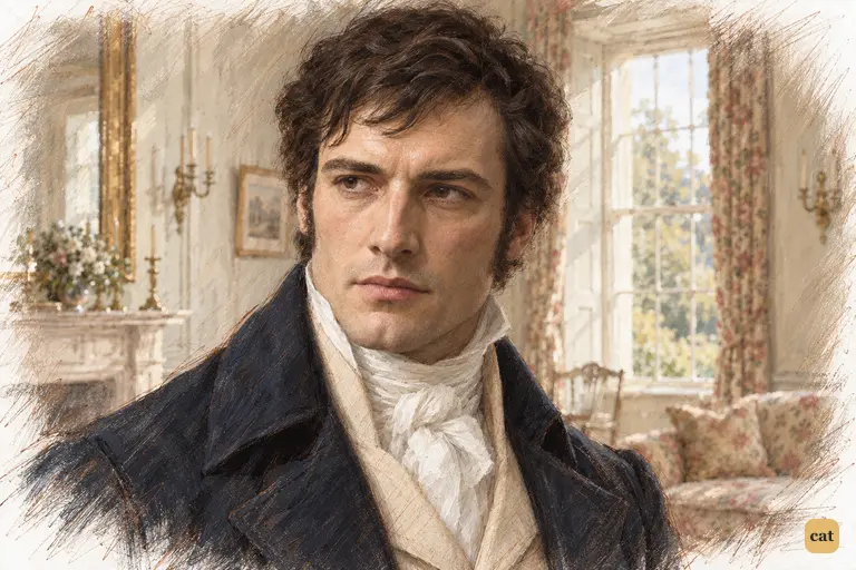 Darcy's familiar seriousness at Longbourn gives Elizabeth little assurance