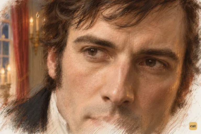 Darcy’s steady eyes soften as he quietly acknowledges Elizabeth’s beauty.