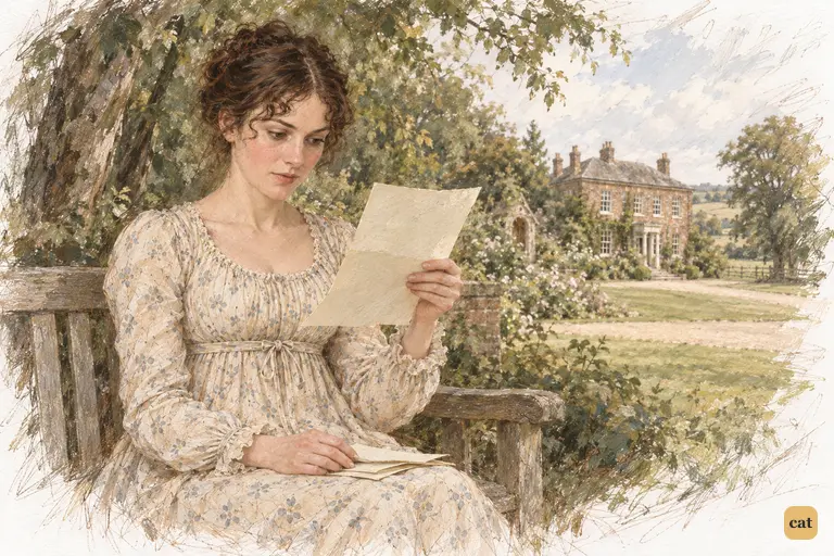 Elizabeth reads how Darcy brought Wickham to terms.