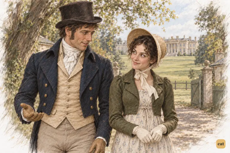 Colonel Fitzwilliam admits money limits his freedom to marry, with a rueful half-smile
