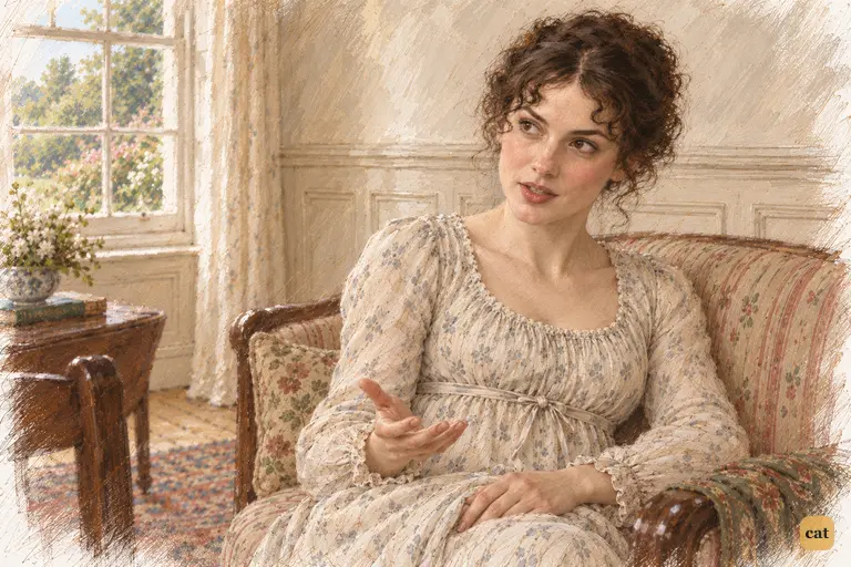 Elizabeth speaks warmly of Charlotte’s understanding while gently questioning her marriage.