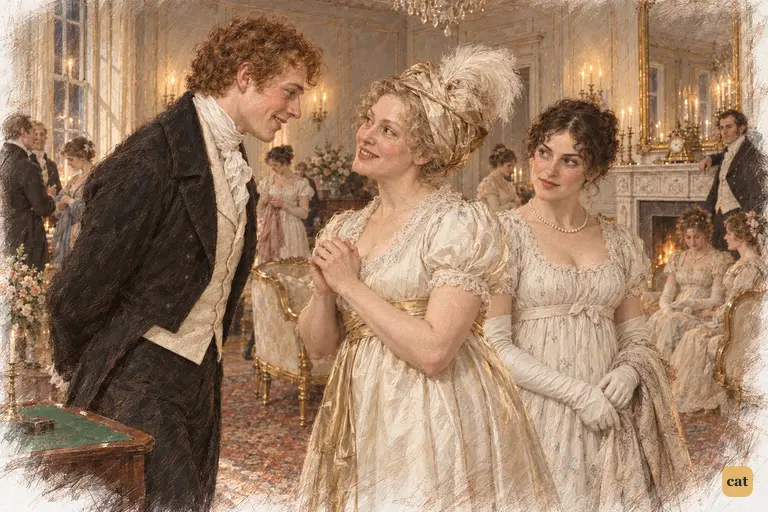 Mrs. Bennet eagerly invites Bingley to Longbourn, and he receives it with pleasure