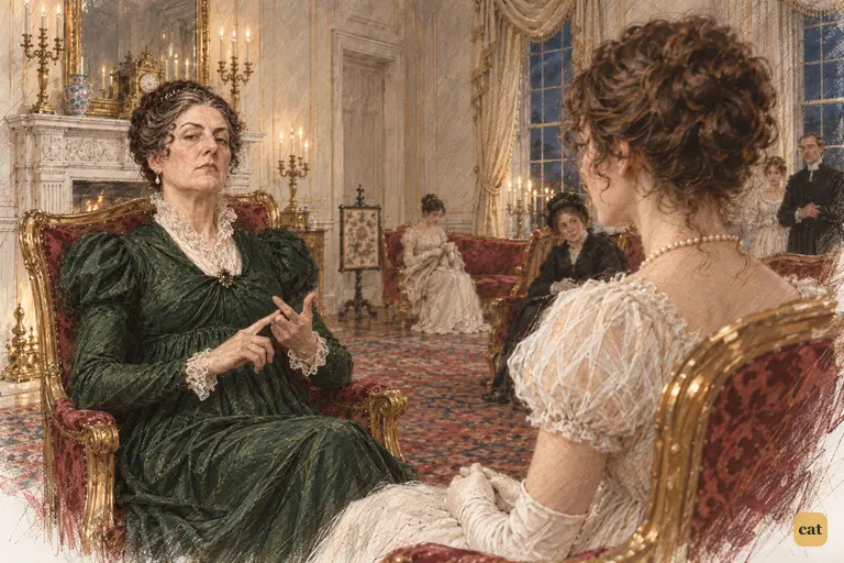 Elizabeth quietly invokes her father’s wish for her return.