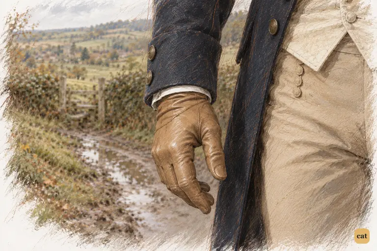Darcy, gloved hand at his coat, admits he once felt certain Elizabeth would accept him