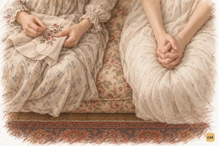 Jane’s firmly interlaced fingers reveal the effort behind her stronger voice.