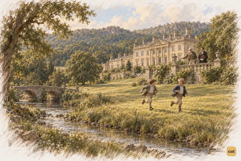 Darcy remembers running with Wickham beneath the watchful gaze of his father and the estate steward.