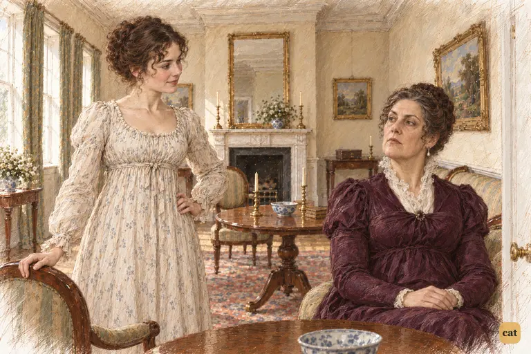 Elizabeth receives Lady Catherine as the established mistress of Pemberley.