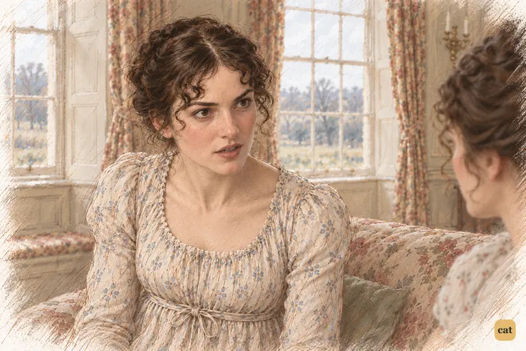 Elizabeth forbids Jane to defend Charlotte’s marriage.