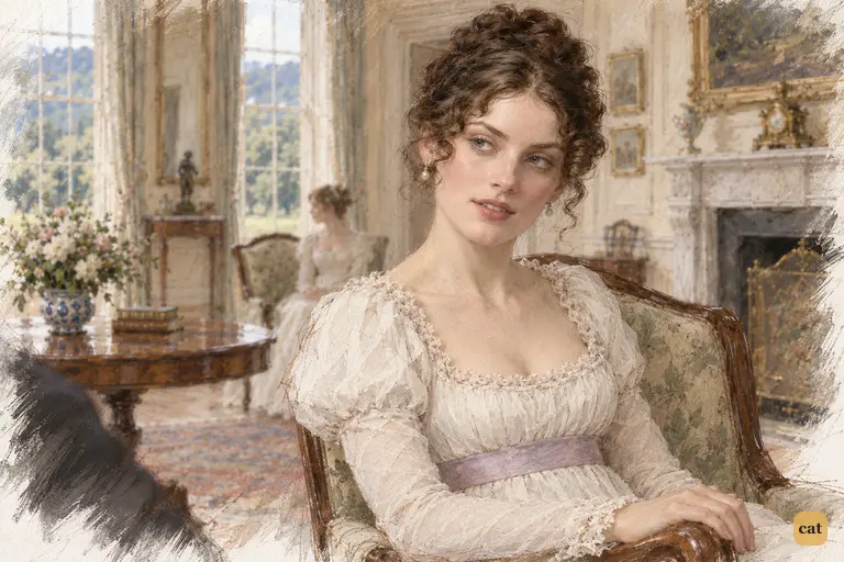 Caroline Bingley breaks her long silence with a cold enquiry after Elizabeth’s family.