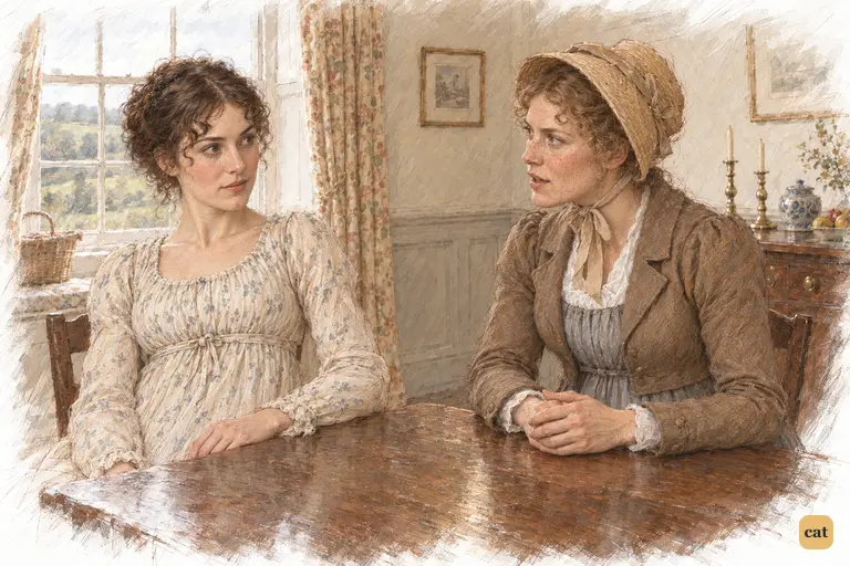 Charlotte calmly turns Elizabeth’s astonishment back upon her.