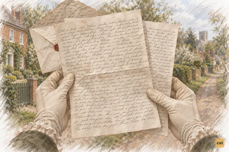 Elizabeth grips Darcy’s closely written letter as she begins his account of Netherfield.