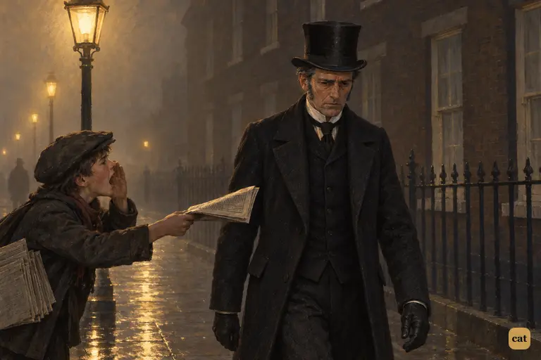 Mr. Utterson leaves Jekyll's house through the brown fog with his fears renewed.