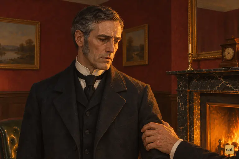Utterson lets out a sigh he cannot hold back and gives Jekyll his promise against his own judgement.