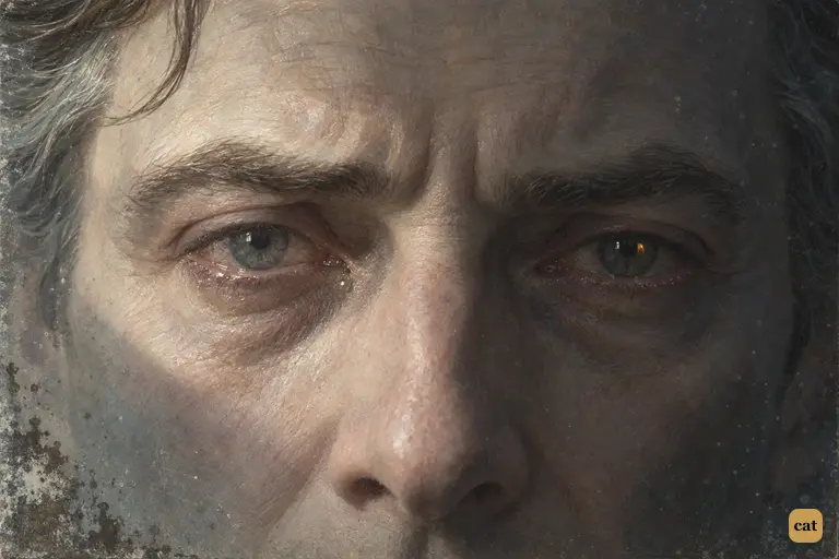 In the cold light of the cheval-glass, Henry Jekyll looks into his own grey eyes for the last time.