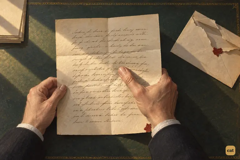 Utterson's thumb stops on a line of Jekyll's new will: instead of Hyde's name, his own