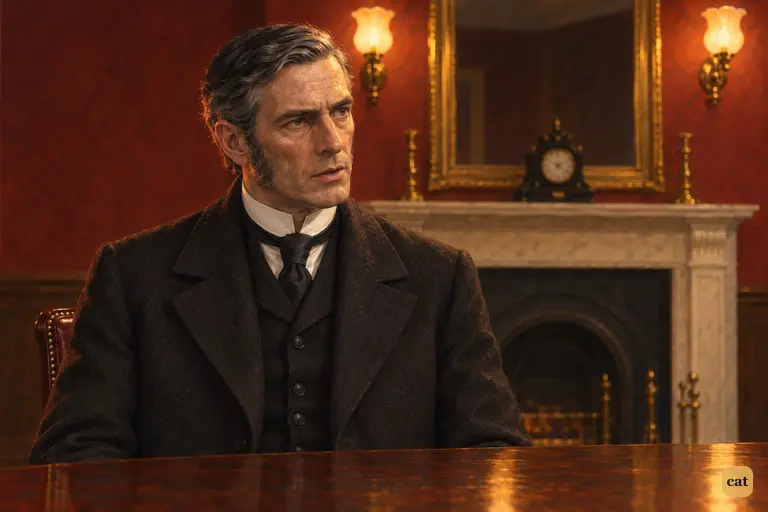 Across Dr Lanyon's table, Mr Utterson sits very still and calmly drops the name Hyde