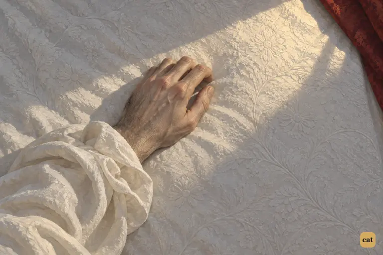 Jekyll wakes in his own bed and sees a hand that is not his on the white counterpane