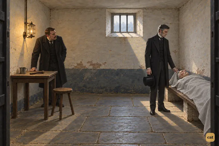 In a bare police cell, Utterson names the dead man as Sir Danvers Carew