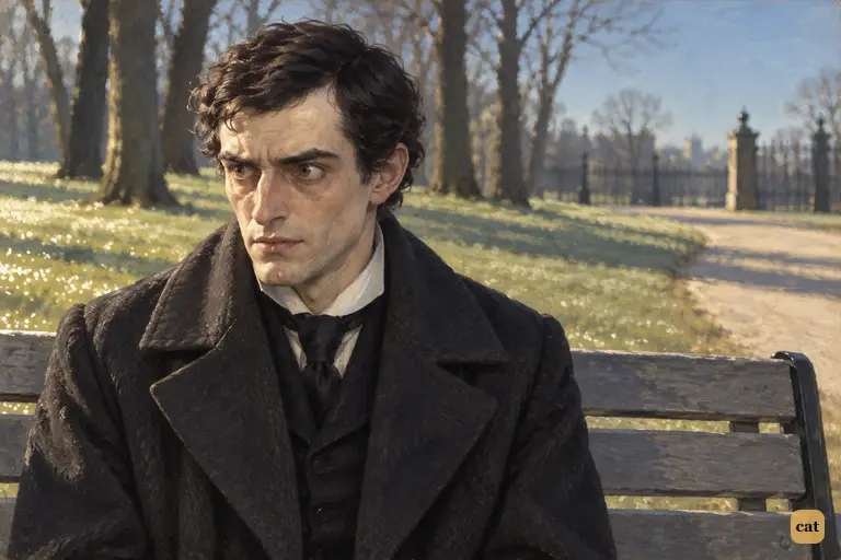 On a sunny bench in Regent's Park, the doctor has become Edward Hyde again with no drug