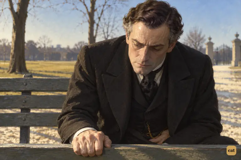 On a Regent's Park bench, sudden nausea and a violent shudder bend Jekyll forward