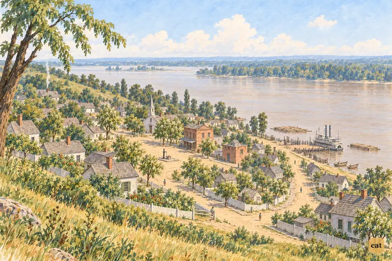 St. Petersburg drowses in the midsummer noon heat beside the wide brown Mississippi