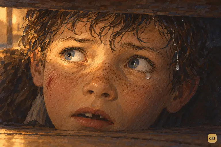Tom lies hidden under the bed and hears that his funeral will be preached on Sunday.