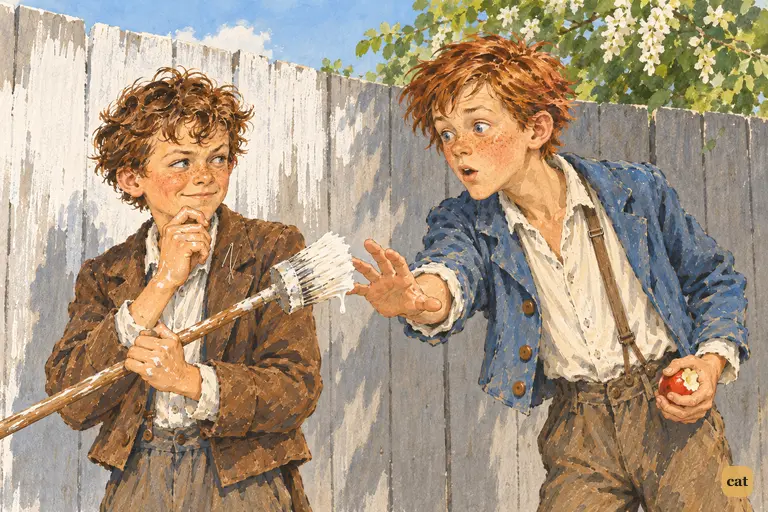 Ben Rogers reaches for the brush and asks to whitewash a little.