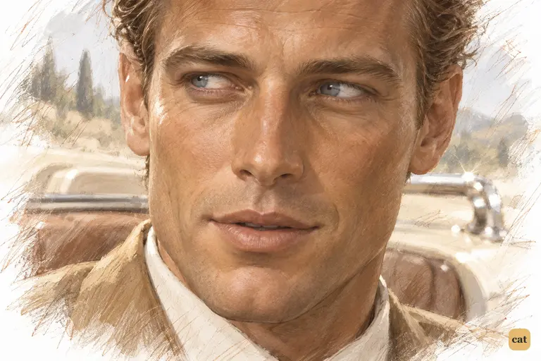 As Gatsby says he was educated at Oxford, his blue-grey eyes slide sideways toward Nick