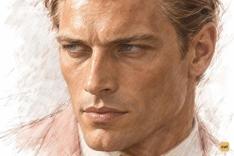 As Daisy frowns at Tom, an unfamiliar look passes over Gatsby's face