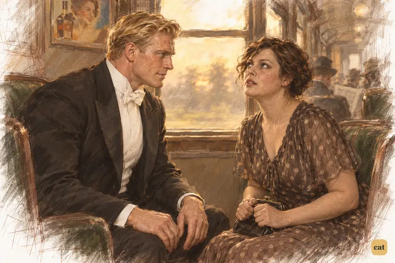 Myrtle remembers how she met Tom on the train.