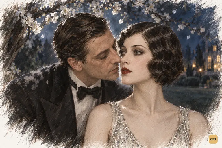 Under the white-plum tree, the film director stoops a final degree toward his Star.