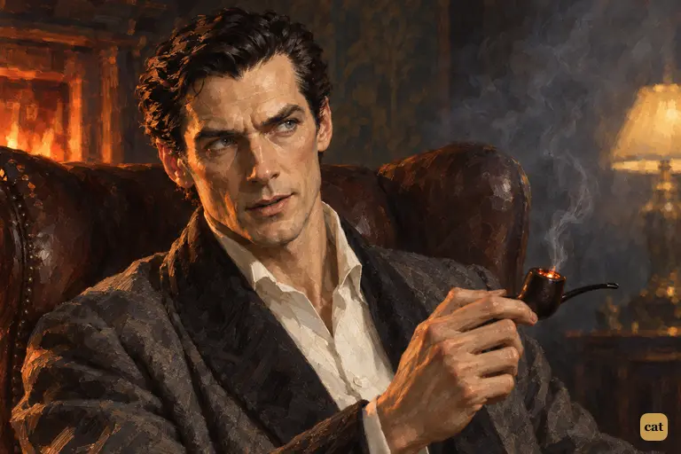Raising his pipe, Holmes asks Watson if the devil's agents might be flesh and blood