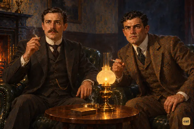 At two in the morning, Watson and Sir Henry jerk upright in their chairs at once