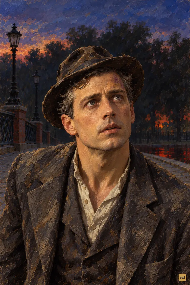 On the Regent's Canal bridge, the narrator stops dead as the Martian's howl breaks off