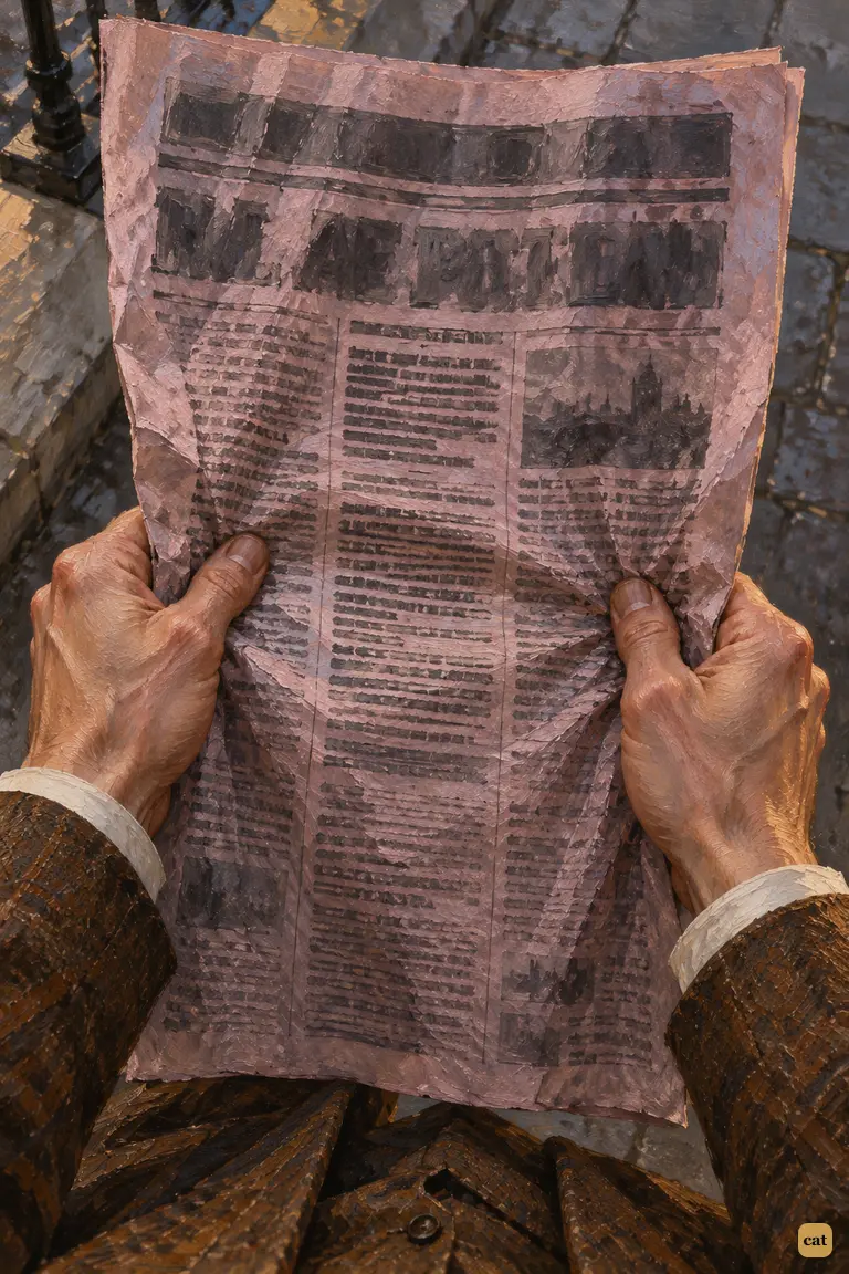 At dawn the brother's hands crush the pink paper with the Commander-in-Chief's dispatch