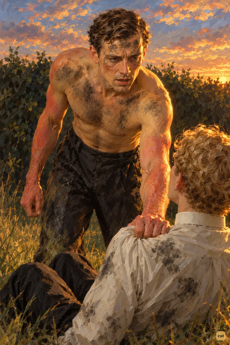 The scalded narrator grips the shaken curate's shoulder: God is not an insurance agent