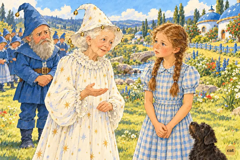 The Witch of the North tells Dorothy that deserts close every road out of Oz