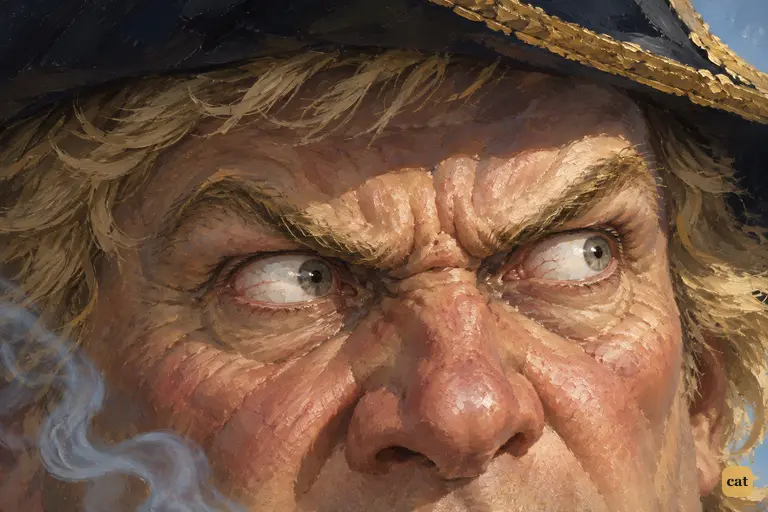 Captain Smollett has just refused Long John Silver's terms and ordered him out.